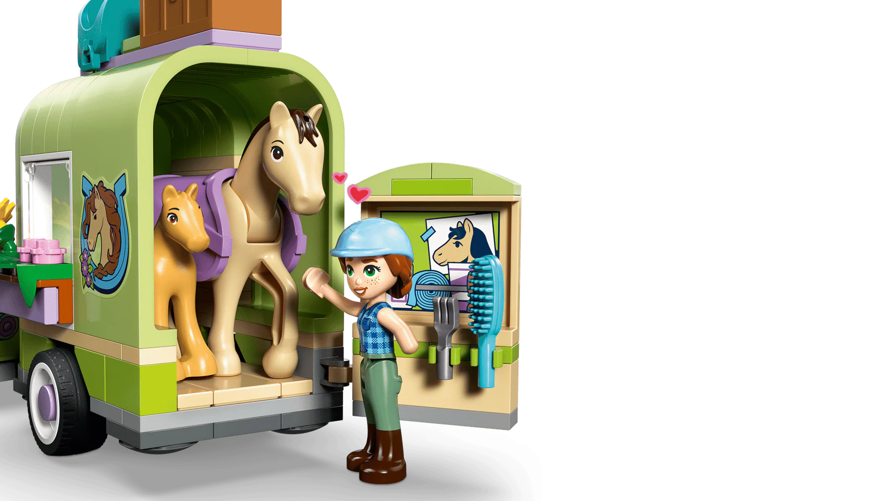 LEGO 42695 FRIENDS - HORSE AND BABY FOAL TRAILER - Image 6