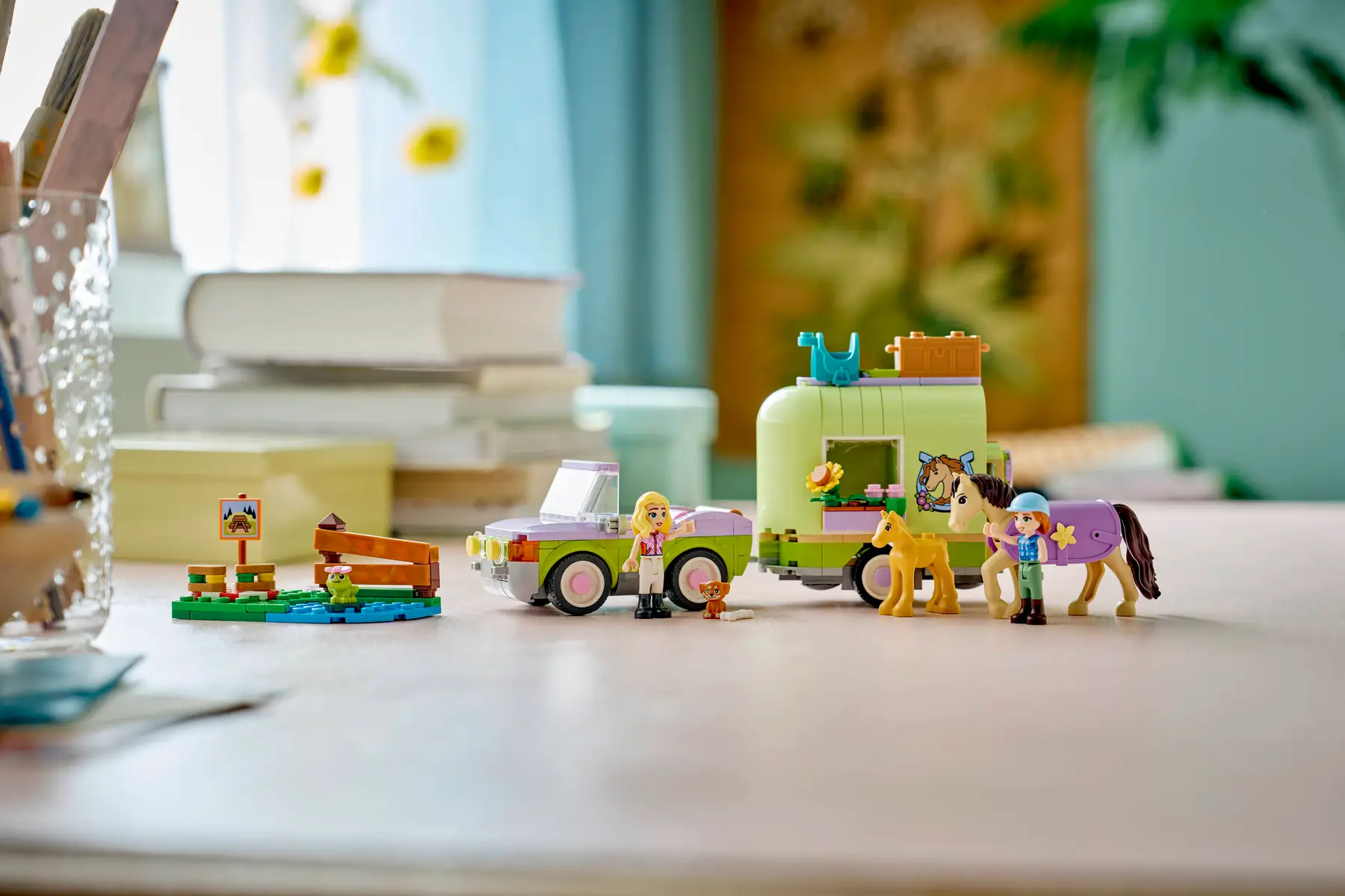 LEGO 42695 FRIENDS - HORSE AND BABY FOAL TRAILER - Image 9