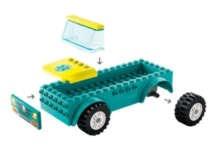 LEGO 60403 CITY - EMERGENCY AMBULANCE AND SNOWBOARDER - Image 4