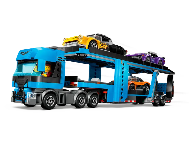 LEGO 60408 CITY - CAR TRANSPORTER TRUCK WITH SPORTS CARS - Image 3