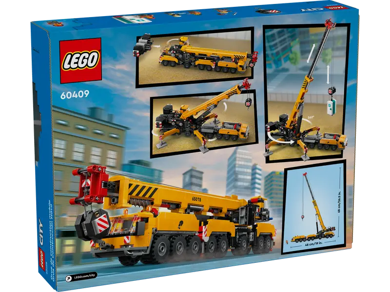 LEGO 60409 - YELLOW MOBILE CONSTRUCTION CRANE - Image 2