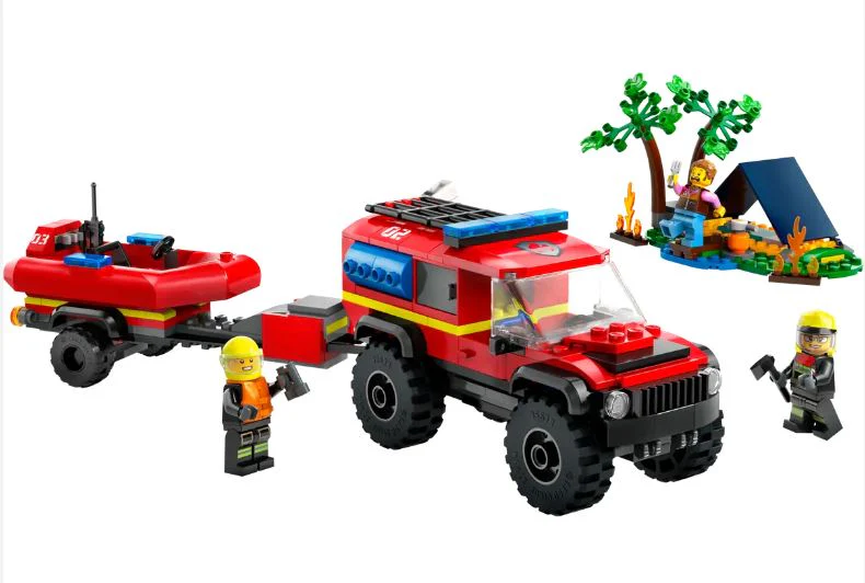 LEGO 60412 4X4 FIRE TRUCK WITH RESCUE BOAT - Image 2
