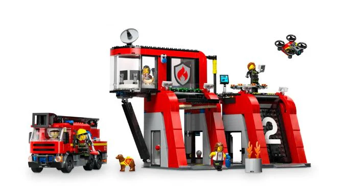 LEGO 60414 FIRE STATION WITH FIRE TRUCK - Image 2