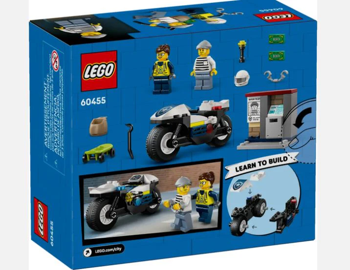 LEGO 60455 CITY - POLICE MOTORCYCLE CHASE - Image 5