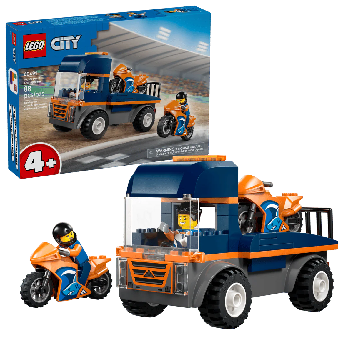 LEGO 60491 CITY - MOTORCYCLE TRANSPORTER