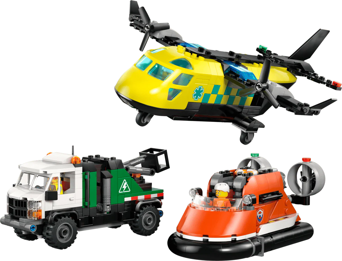 LEGO 60505 CITY - AIRPLANE, SERVICE TRUCK AND HOVERCRAFT REMIX - Image 2