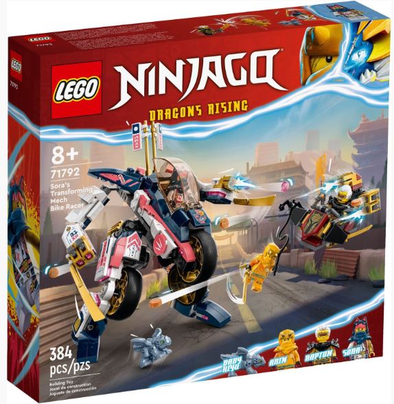 LEGO 71792 NINJAGO - SORA'S TRANSFORMING MECH BIKE RACER