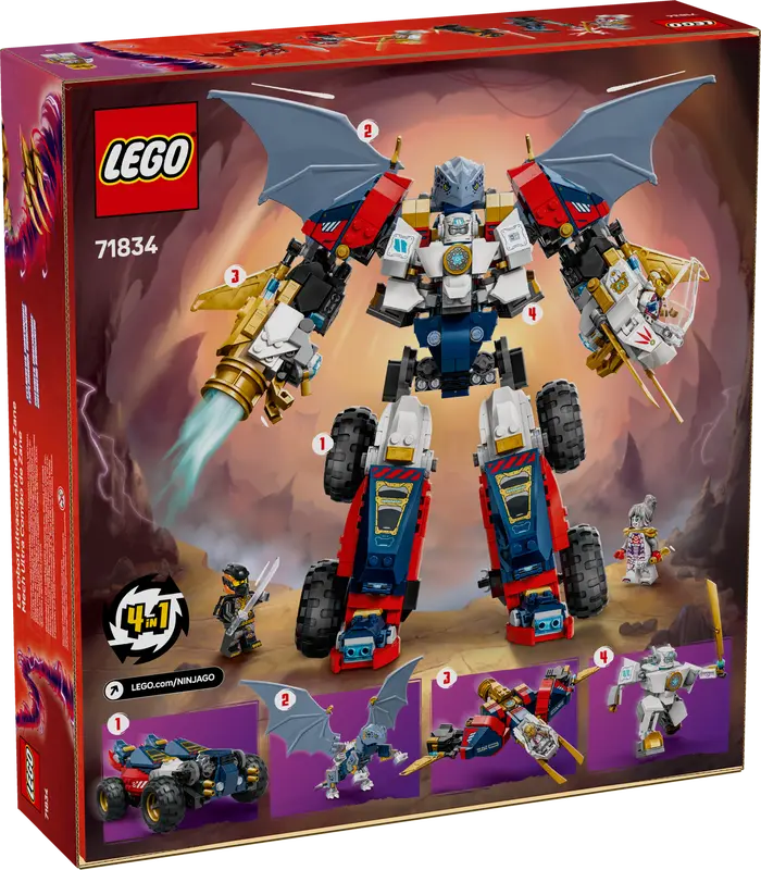 LEGO 71834 NINJAGO ZANE'S ULTRA COMBINER MECH - Image 10