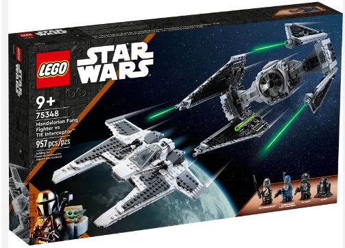 LEGO 75348 STAR WARS MANDALORIAN FANG FIGHER VS THE INTERCEPTER