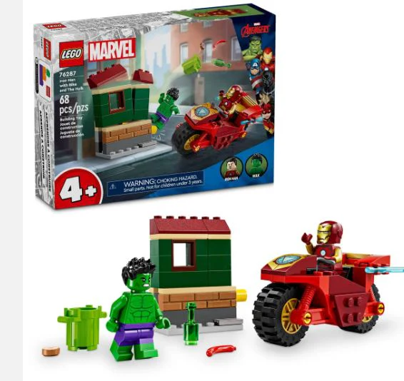 LEGO 76287 - MARVEL - IRON MAN WITH BIKE AND THE HULK - Image 2