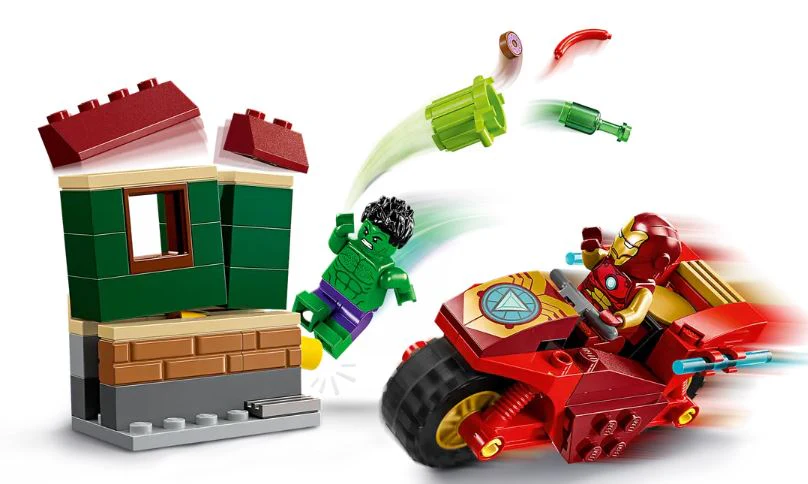LEGO 76287 - MARVEL - IRON MAN WITH BIKE AND THE HULK - Image 3
