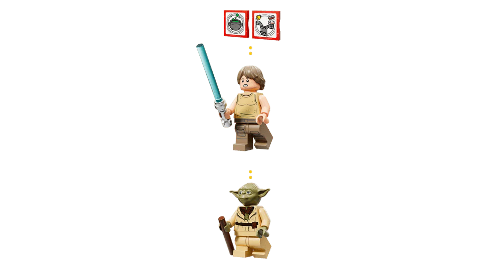 LEGO 75422 STAR WARS SMART PLAY - YODA'S HUT AND JEDI TRAINING - Image 4