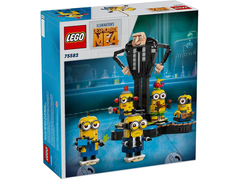 LEGO 75582 DESPICABLE ME4 - BRICK BUILT GRU AND MINIONS - Image 4