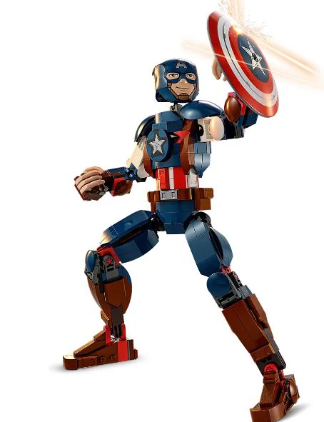 LEGO 76258 MARVEL - CAPTAIN AMERICA CONSTRUCTION FIGURE - Image 2