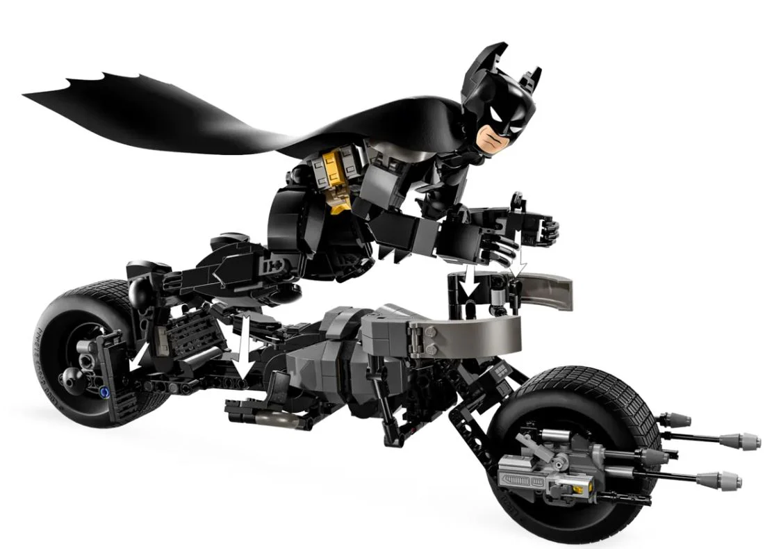 LEGO 76273 DC BATMAN CONSTRUCTION FIGURE AND THE BAT-POD BIKE - Image 7