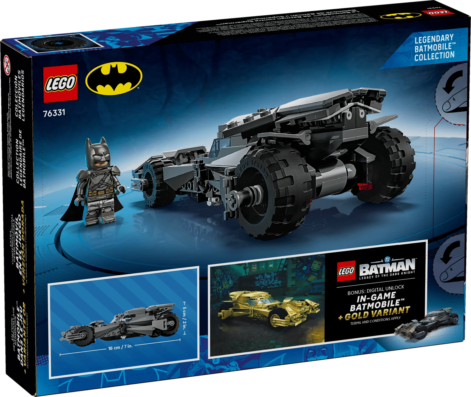 LEGO 76331 DC - BATMAN V SPIDERMAN BATMOBILE - Image 3
