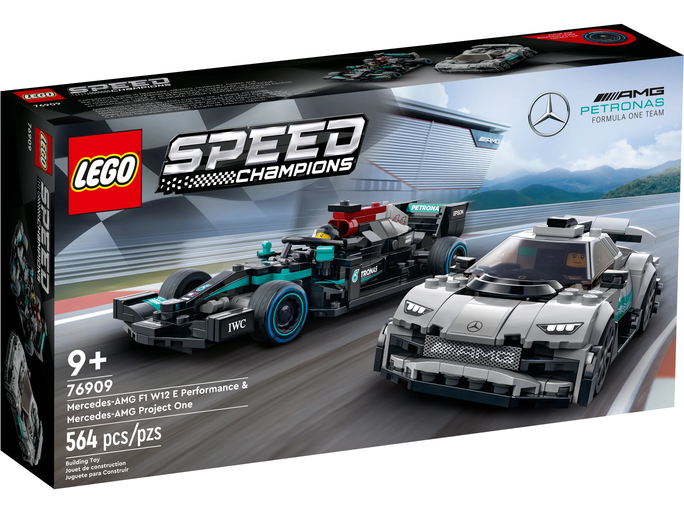 LEGO 76909 SPEED CHAMPIONS MERCEDES-AMG F1 W12 E PERFORMANCE & MERCEDES-AMG PROJECT ONE