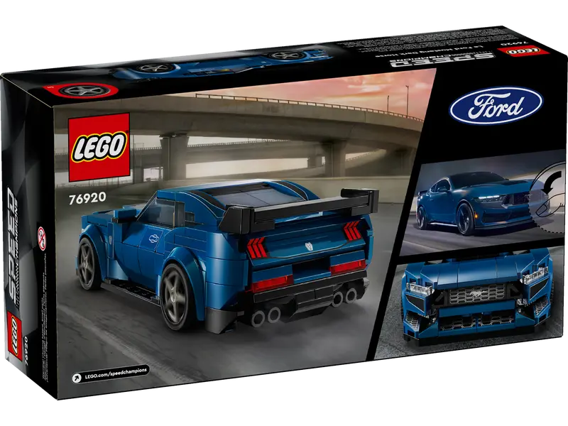 LEGO 76920 SPEED CHAMPIONS - FORD MUSTANG DARK HORSE SPORTS CAR - Image 2