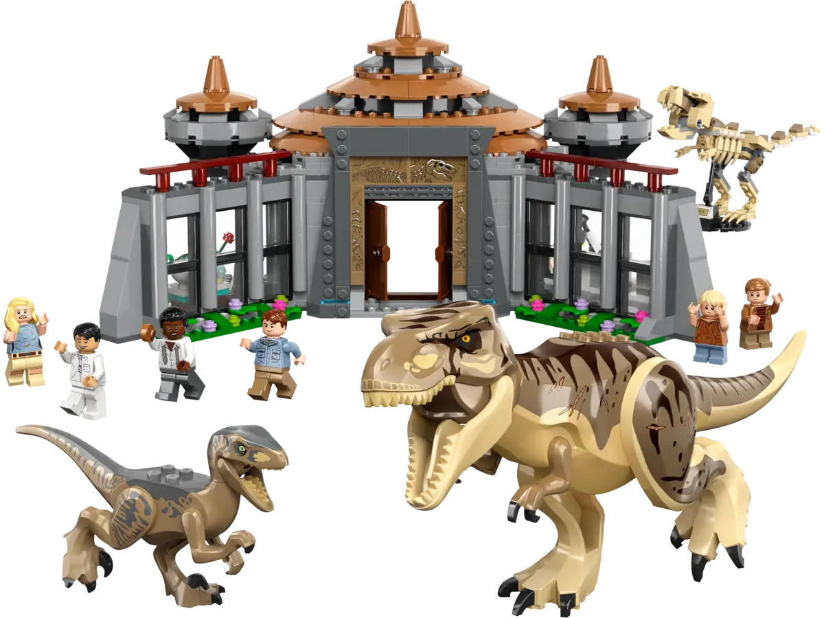 LEGO 76961 JURASSIC WORLD - VISITOR CENTER - T REX AND RAPTOR ATTACK - Image 2