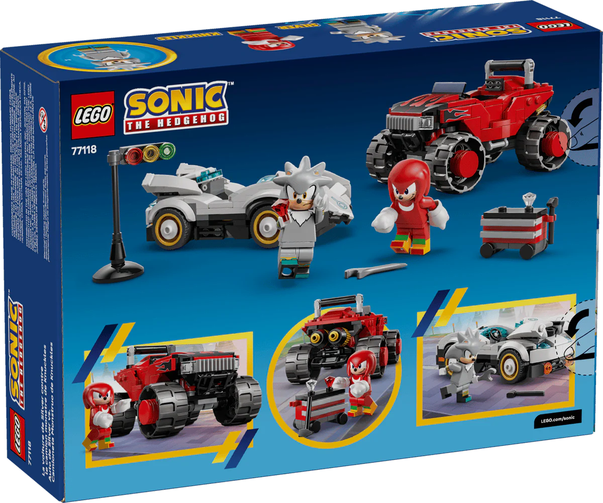 LEGO 77118 SONIC THE HEDGEHOG - SILVER'S CAR VS KNUCKLES MONSTER TRUCK - Image 9