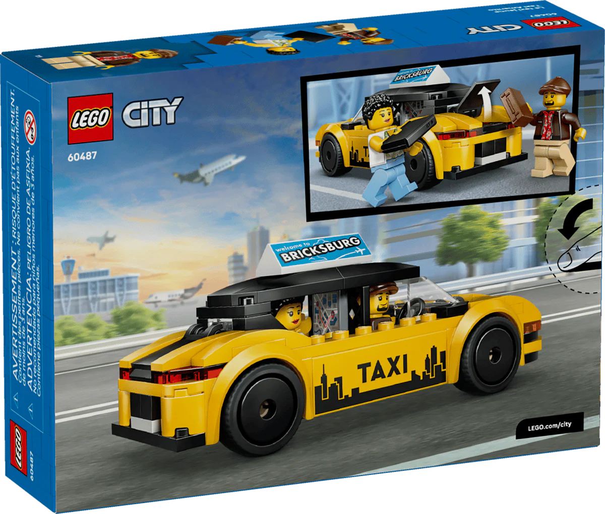 LEGO 60487 CITY - YELLOW TAXI - Image 7