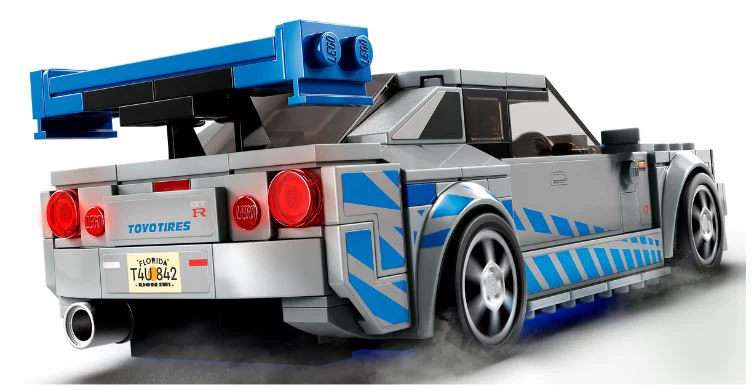 LEGO 76917 SPEED CHAMPIONS 2 FAST 2 FURIOUS NISSAN SKYLINE GT-R (R34) - Image 4