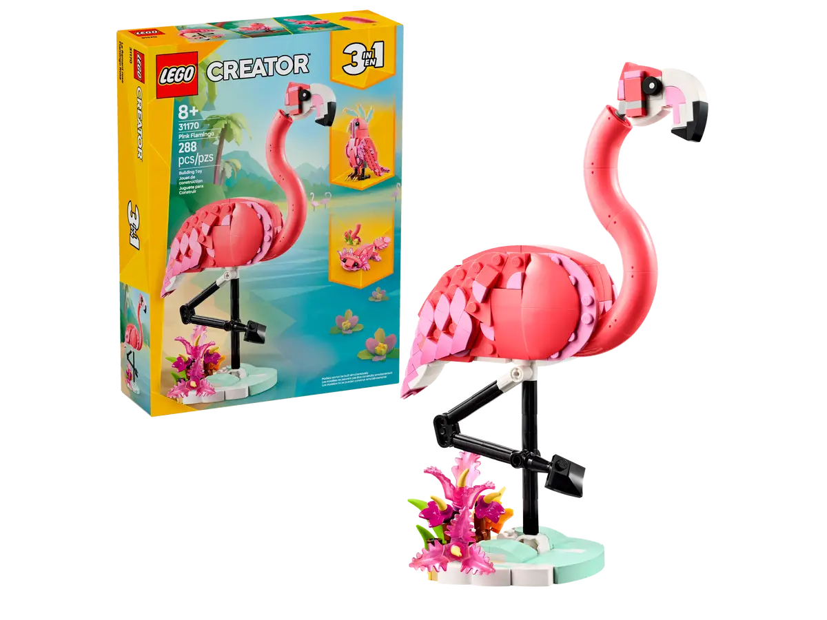 LEGO 31170 CREATOR 3 IN 1 - WILD ANIMALS: PINK FLAMINGO