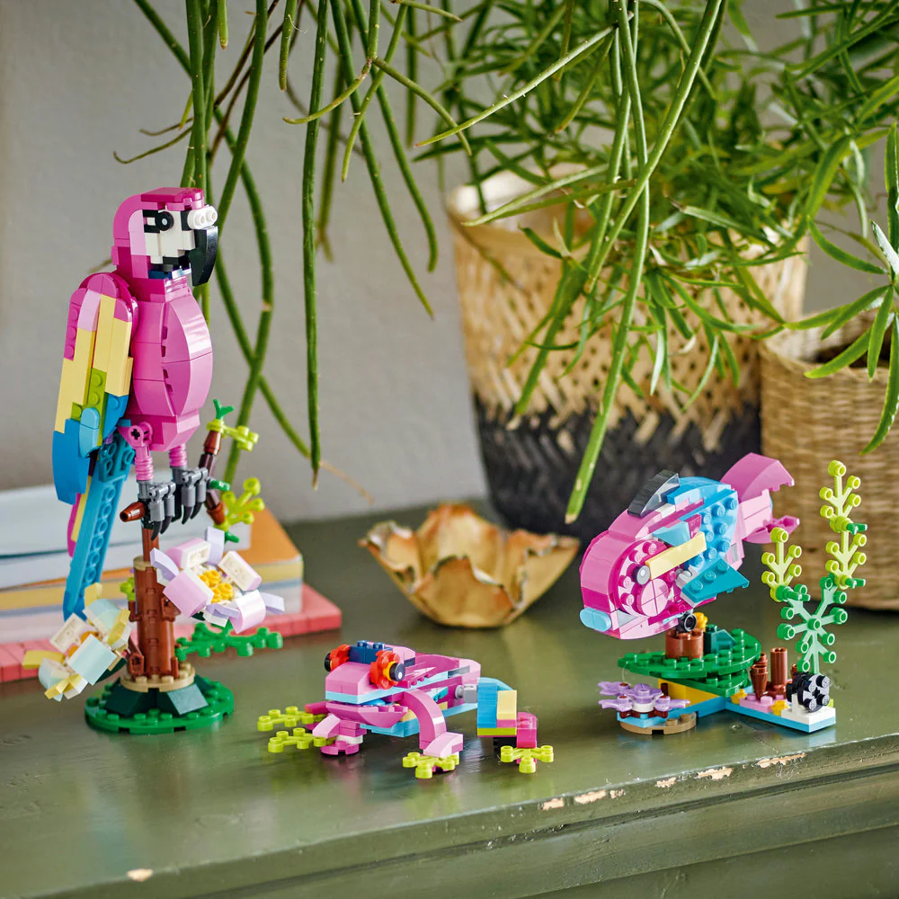 LEGO 31144 CREATOR  EXOTIC PINK PARROT 3 IN 1 - Image 2