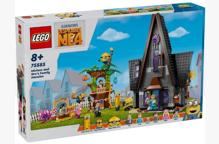 LEGO 75583 DESPICABLE ME MINIONS AND GRU'S FAMILY MANSION