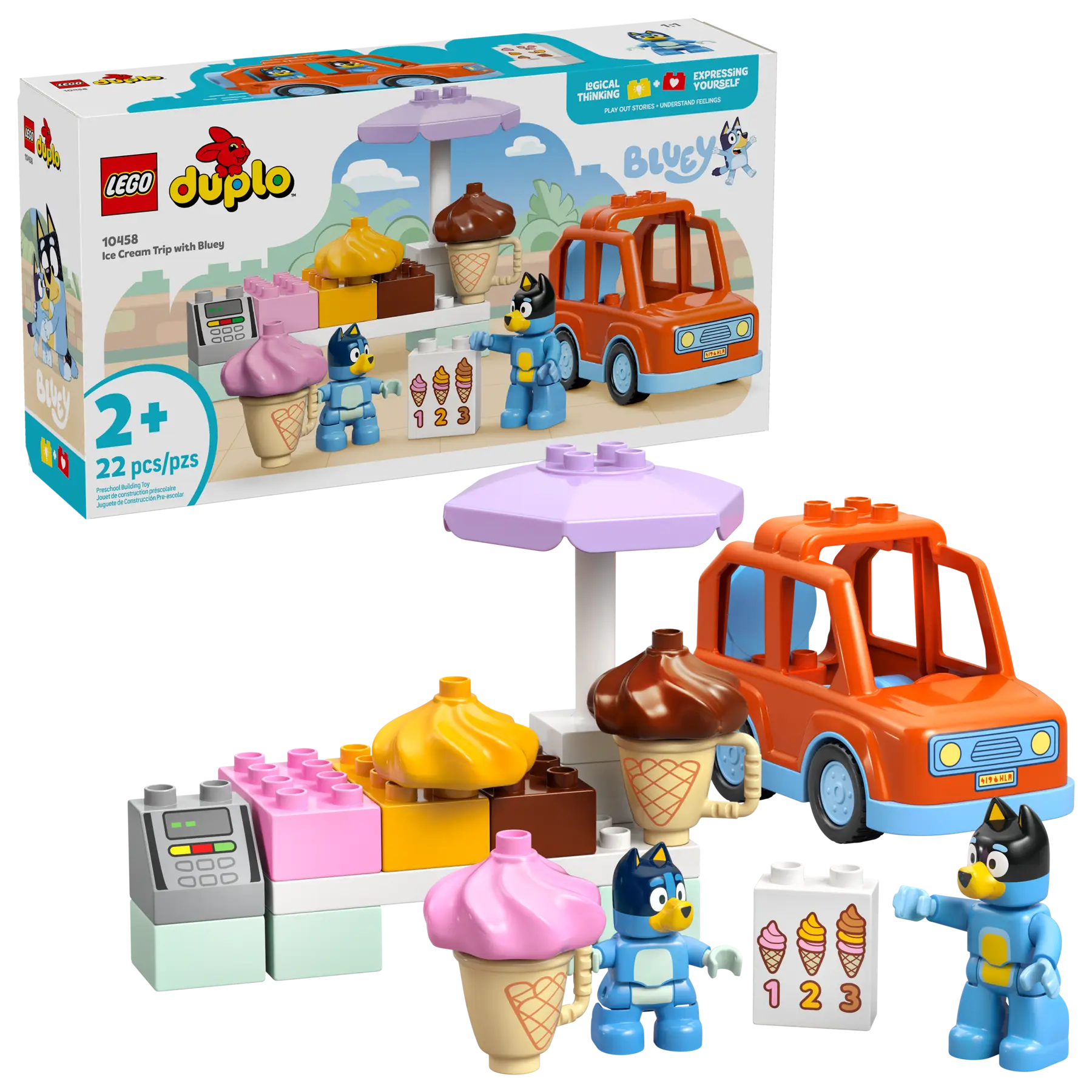 LEGO 10458 DUPLO - ICE CREAM TRIP WITH BLUEY
