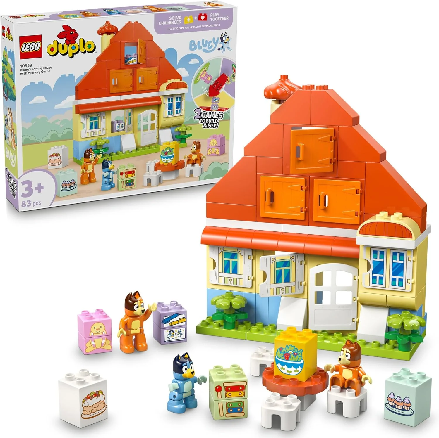 LEGO 10459 DUPLO - BLUEY'S FAMILY HOUSE WITH MEMORY GAME