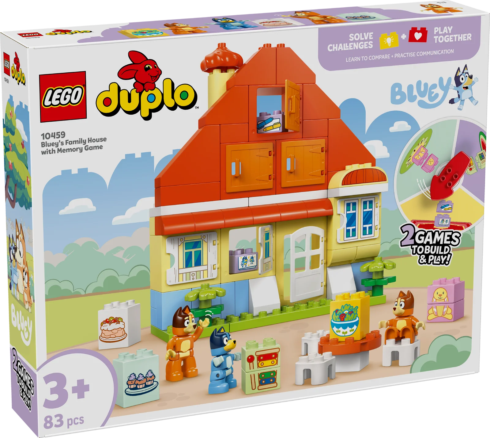 LEGO 10459 DUPLO - BLUEY'S FAMILY HOUSE WITH MEMORY GAME - Image 2