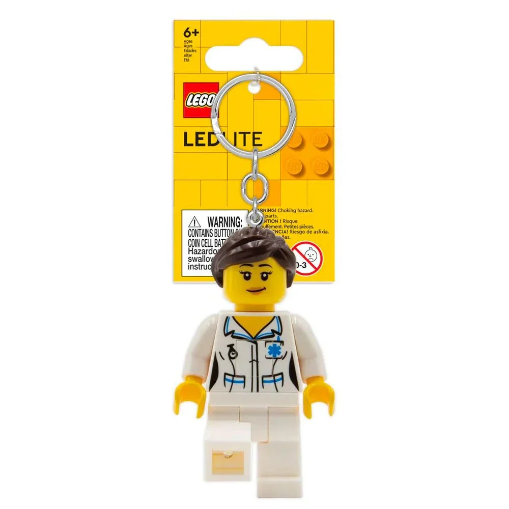 LEGO FEMALE NURSE KEY CHAIN/LIGHT