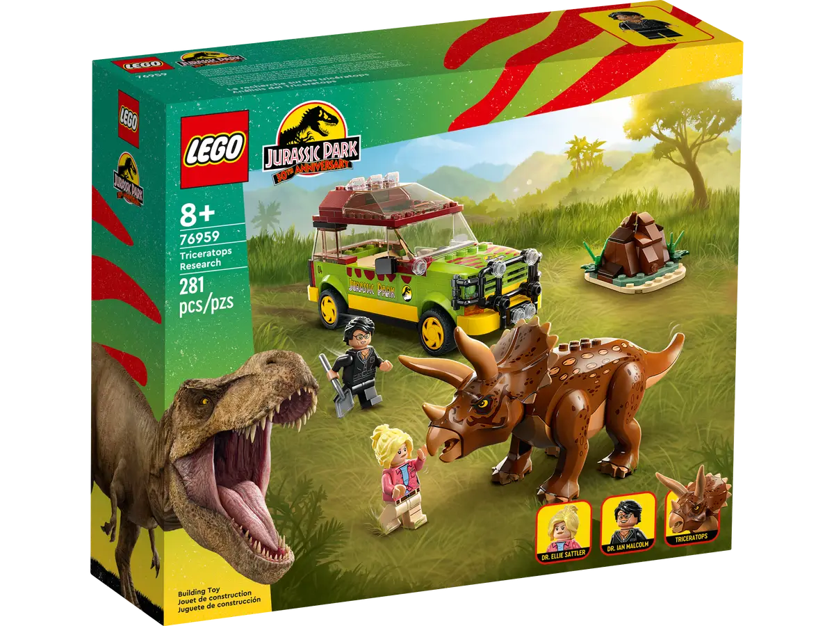 LEGO 76959 JURASSIC PARK TRICERATOPS RESEARCH