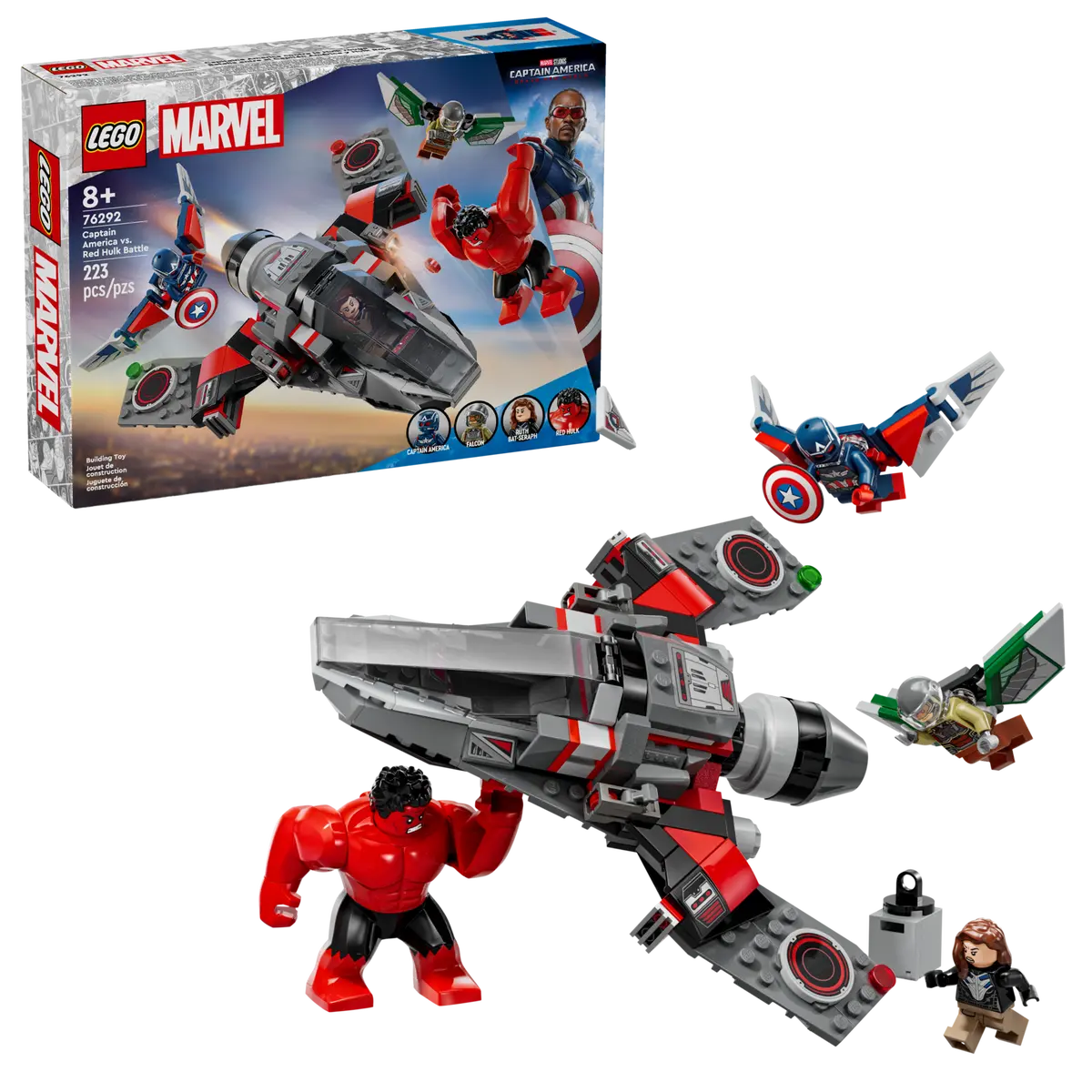 LEGO 76292 MARVEL CAPTAIN AMERICA VS. RED HULK BATTLE
