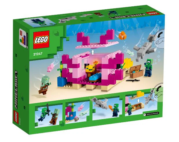 LEGO 21247 MINECRAFT THE AXOLOTL HOUSE - Image 6