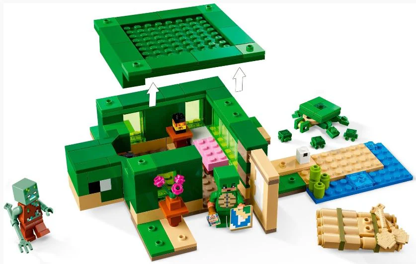LEGO 21254 MINECRAFT THE TURTLE BEACH HOUSE - Image 4