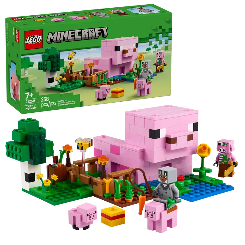 LEGO 21268 MINECRAFT THE BABY PIG HOUSE