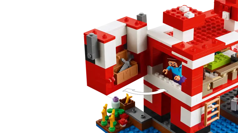 LEGO 21270 MINECRAFT  THE MOOSHROOM HOUSE - Image 3