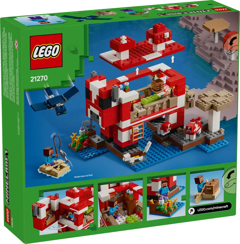 LEGO 21270 MINECRAFT  THE MOOSHROOM HOUSE - Image 9