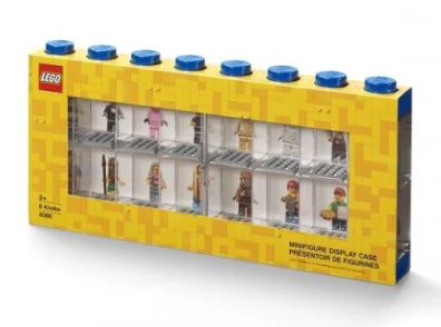 LEGO MINI FIGURE 16 SLOT DISPLAY CASE BRIGHT BLUE - Image 2