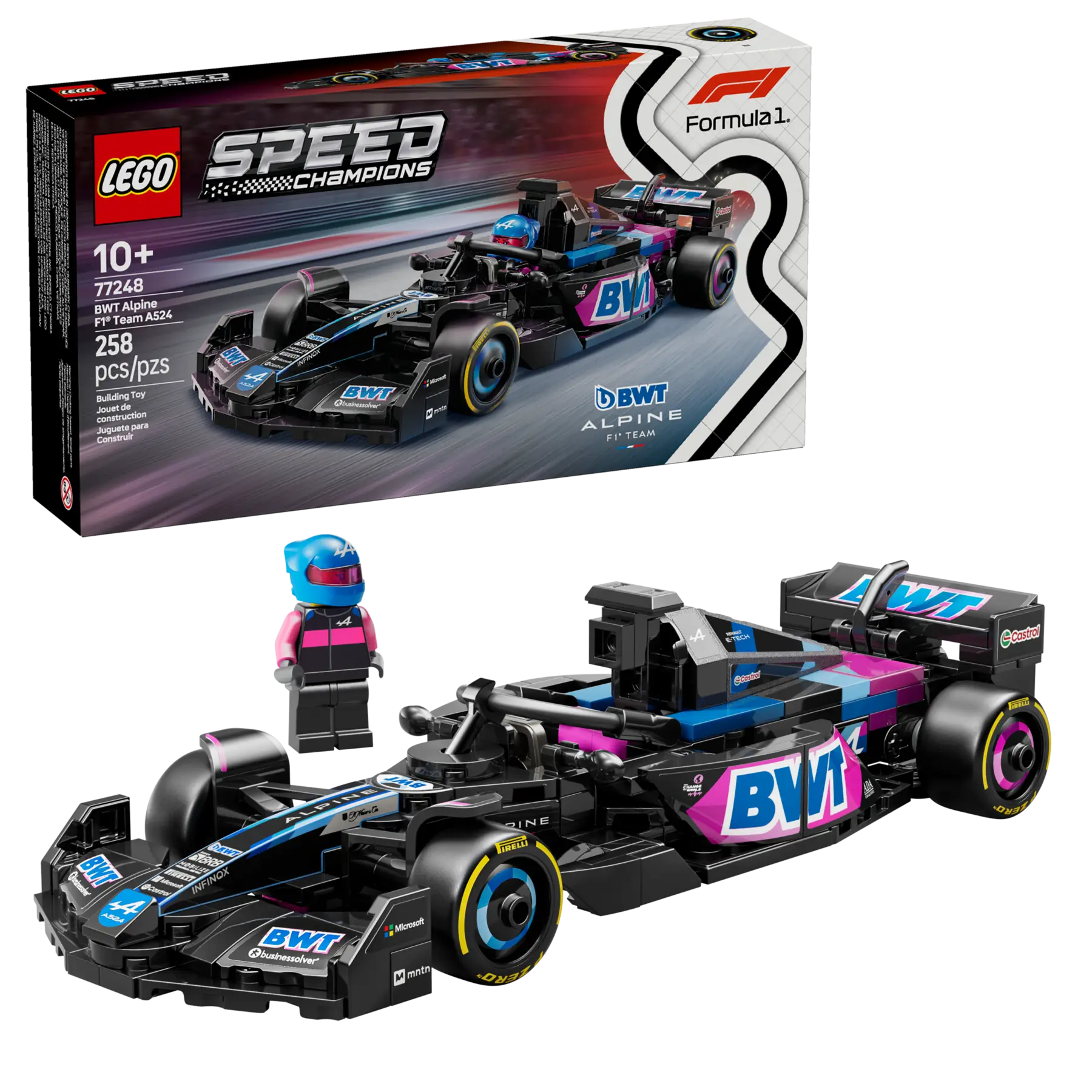 LEGO 77248 SPEED CHAMPIONS BWT ALPINE F1® TEAM A524 RACE CAR