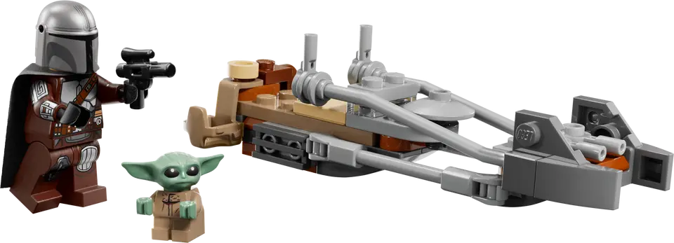 LEGO 75436 STAR WARS - THE MANDALORAIN AND GROGU SPEEDER BIKE - Image 2