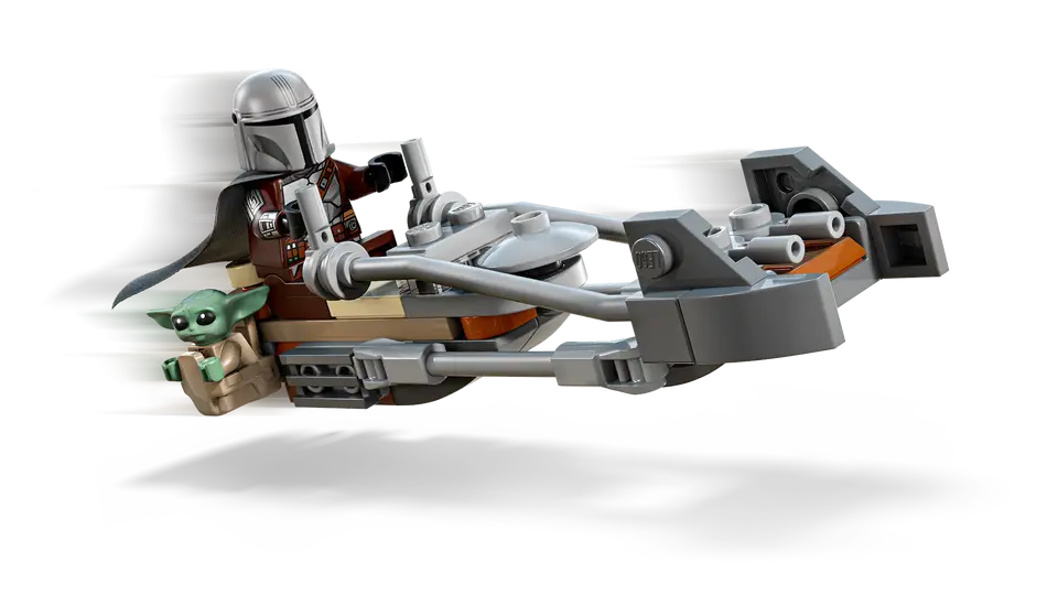 LEGO 75436 STAR WARS - THE MANDALORAIN AND GROGU SPEEDER BIKE - Image 4