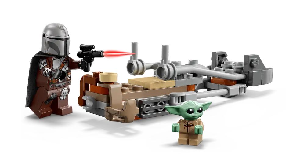 LEGO 75436 STAR WARS - THE MANDALORAIN AND GROGU SPEEDER BIKE - Image 6