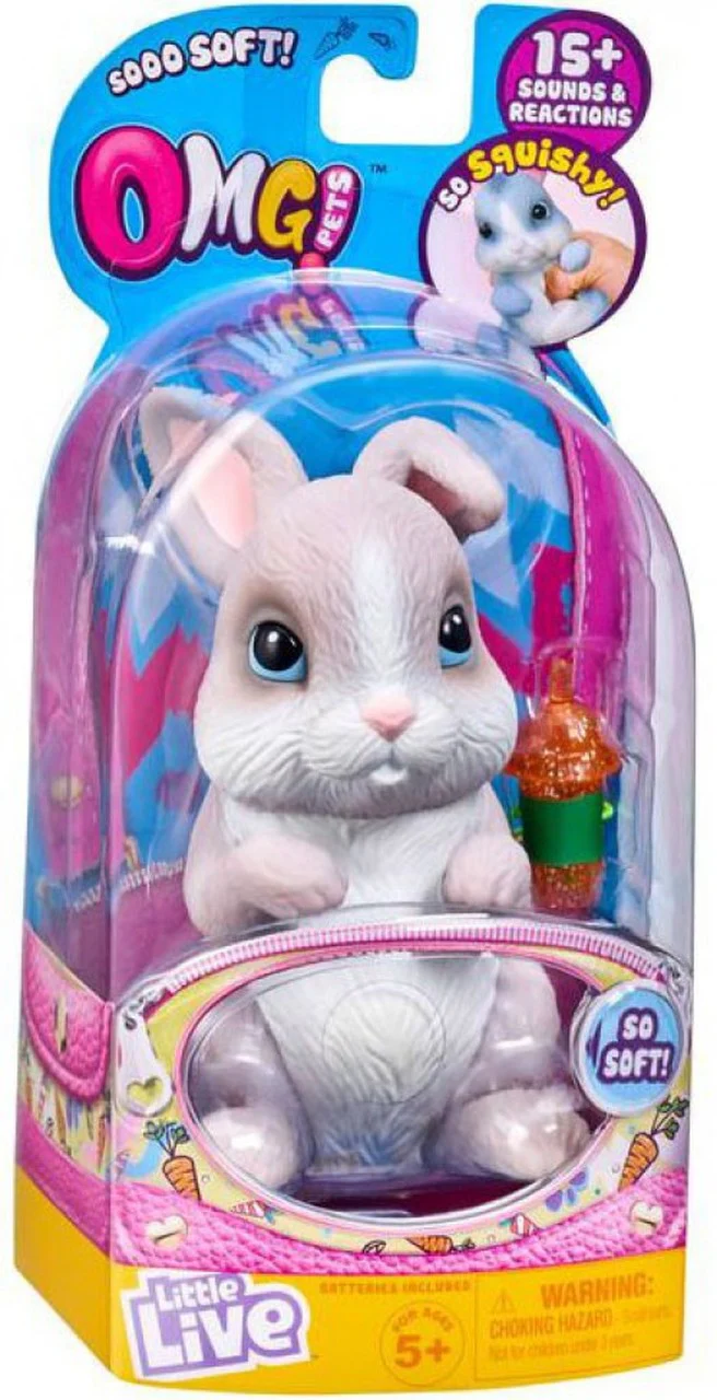 LITTLE LIVE OMG PETS BUNNY - GREY