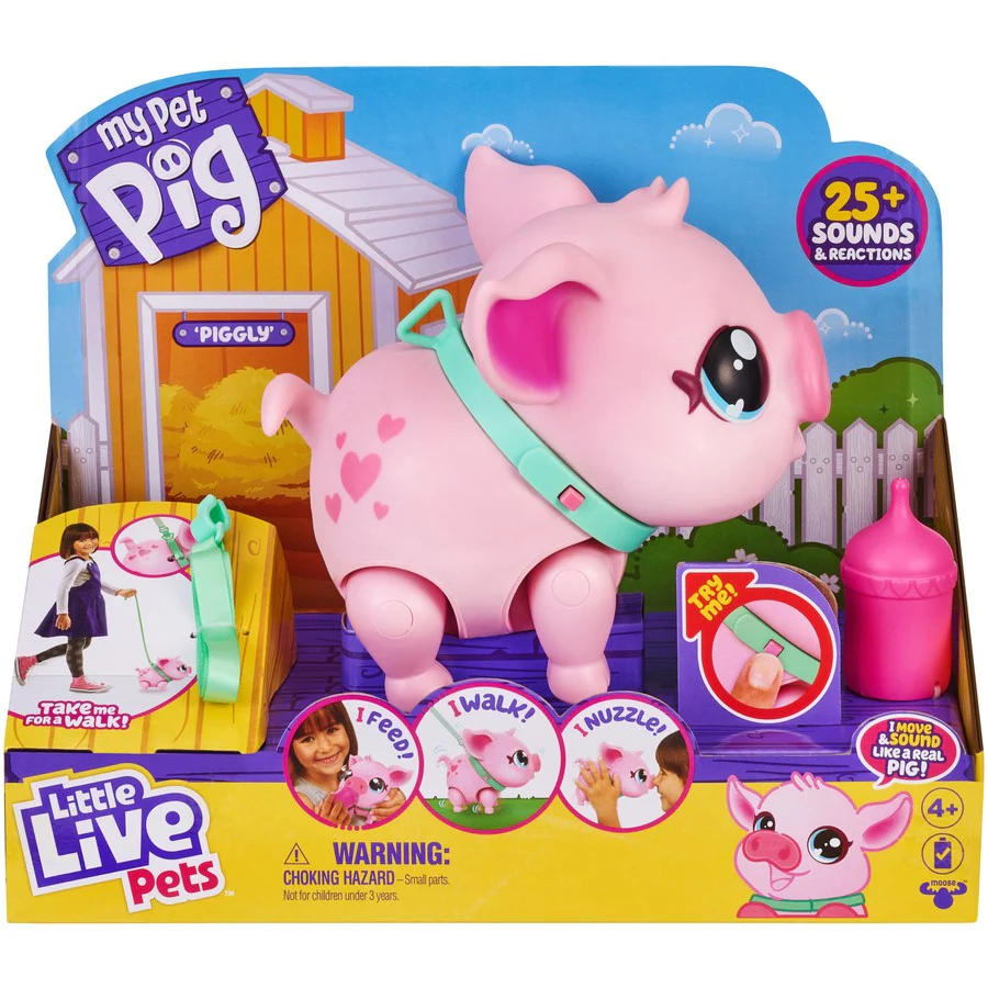 LITTLE LIVE PETS LIL WALKING PIG S1 SGL PK