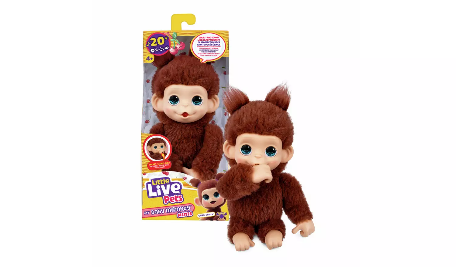 LITTLE LIVE PETS - MY BABY MONKEY MINI CHIKKI CHERRY