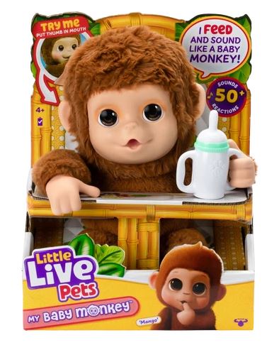 LITTLE LIVE PETS - MY LITTLE MONKEY INTERACTIVE TOY - Image 4