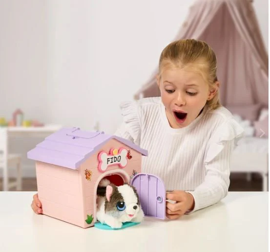 LITTLE LIVE PETS - PUPPY'S HOME MINIS LONG HAIR DESIGN PINK ROOF - Image 3